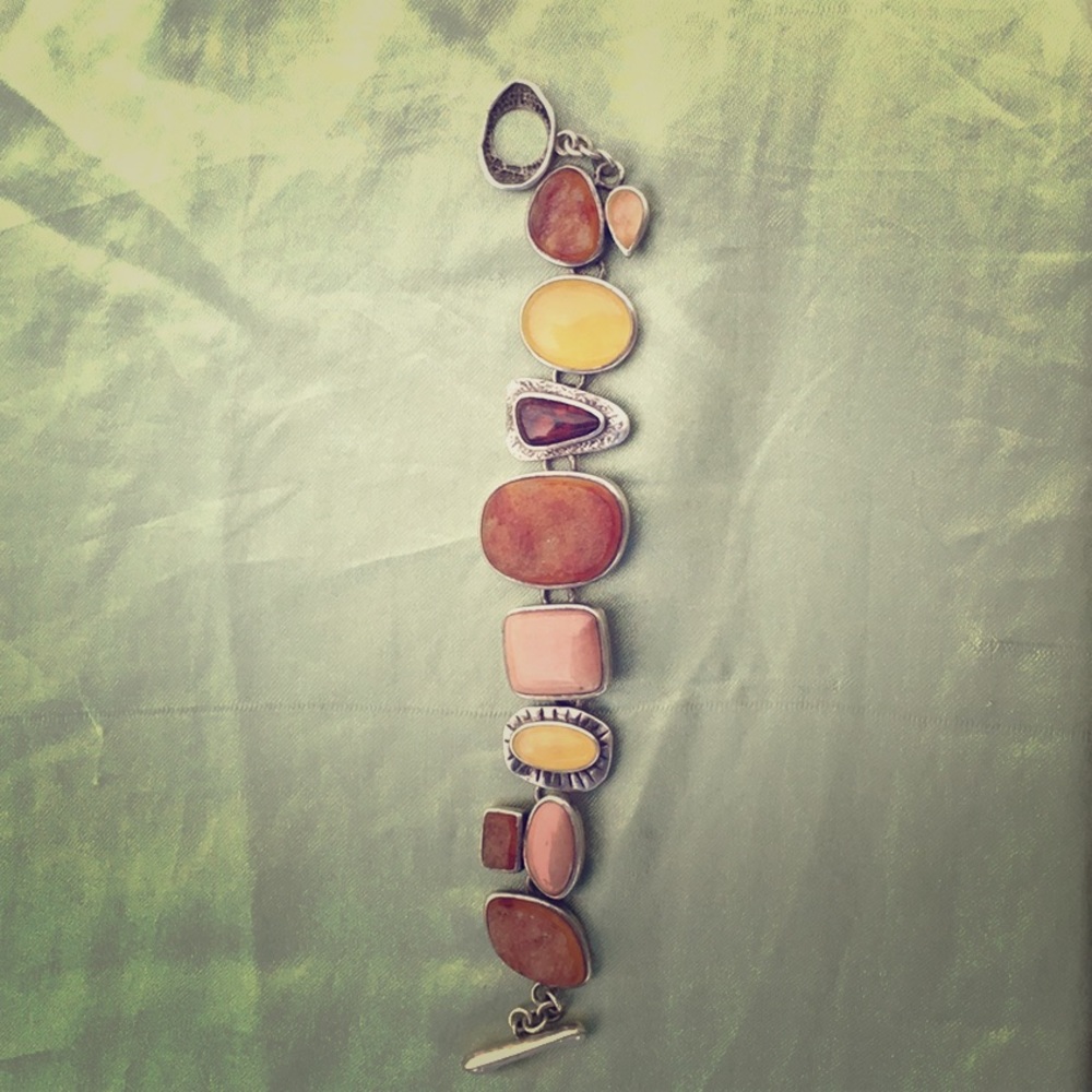Sterling Silver & Semi-Precious Bracelet